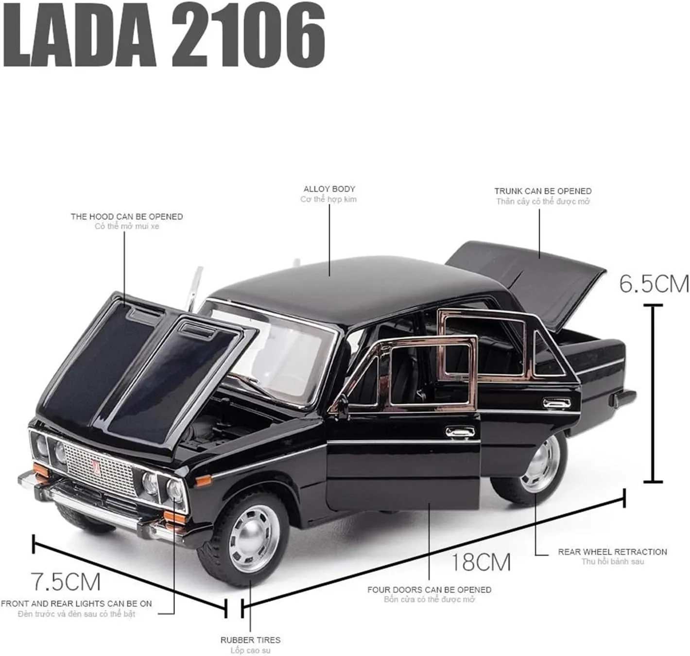 1 24 for Lada NIVA Classic Car Alloy Car Model Diecast Metal Vehicles Enthusiasts Model Simulation Collection Gift Simulation Vehicle Playset(Blue)