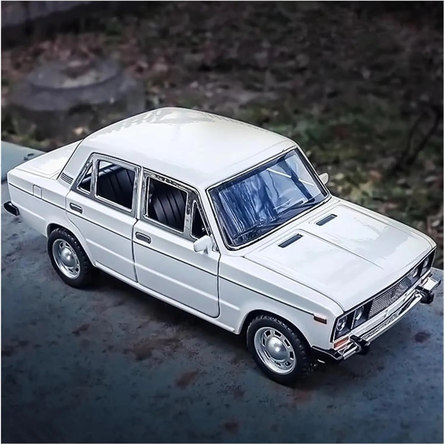 1 24 for Lada NIVA Classic Car Alloy Car Model Diecast Metal Vehicles Enthusiasts Model Simulation Collection Gift Simulation Vehicle Playset(Blue)