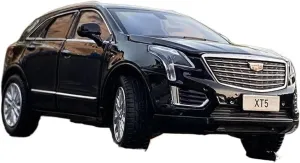 1 32 for Cadillac XT5 SUV Alloy Car Model Diecasts Metal Toy Vehicles Car Model Simulation Collection Toy Gift Classic Cars Collectible(Black)