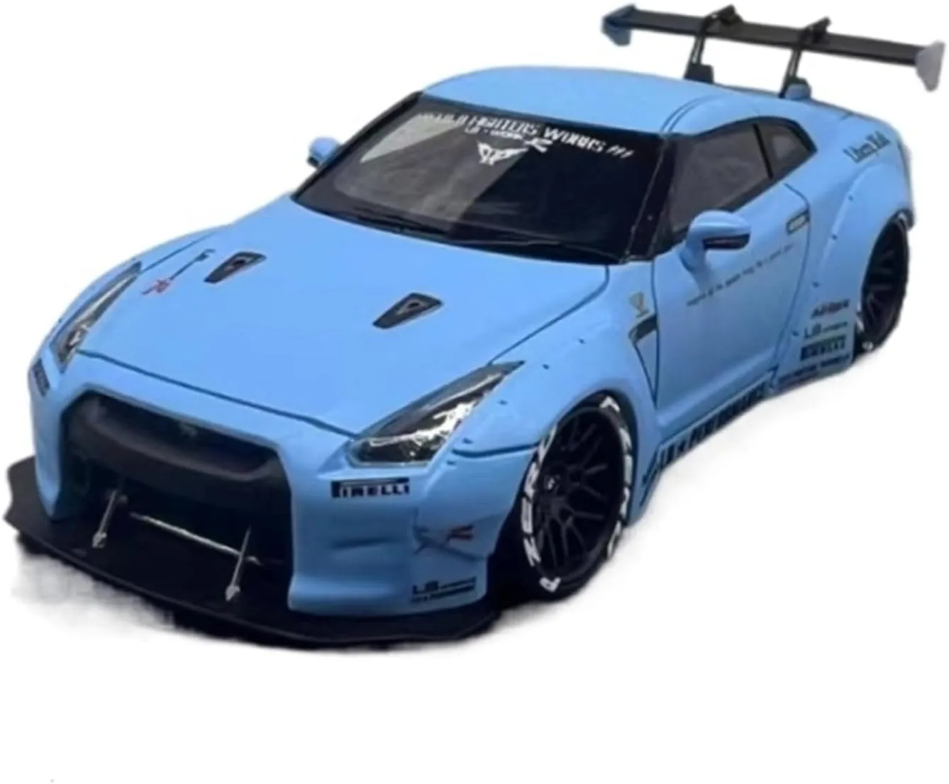 1 64 for Nissan GTR Matte Navy Blue Painting Resin Car Model Collectible Ornament Suitable As Gifts Simulation Vehicle Playset