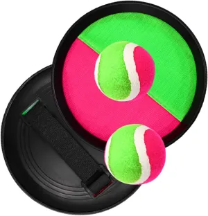 1 Set Sticky Ball Plaything Outdoor Catching Ball for Family Fun Coordination Enjoy Parent Random Colors for Parties Festivals Random Color