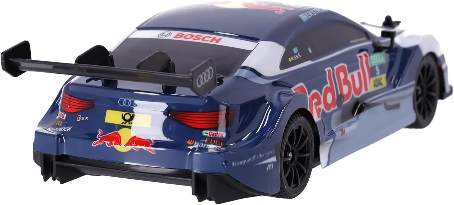 100 CLASSIC Audi Sport/Red Bull Audi RS 5 DTM Model Remote Control Car, 1:16 Scale RC Sport Racing Toy Car, Vehicle for Boys Girls (Blue)