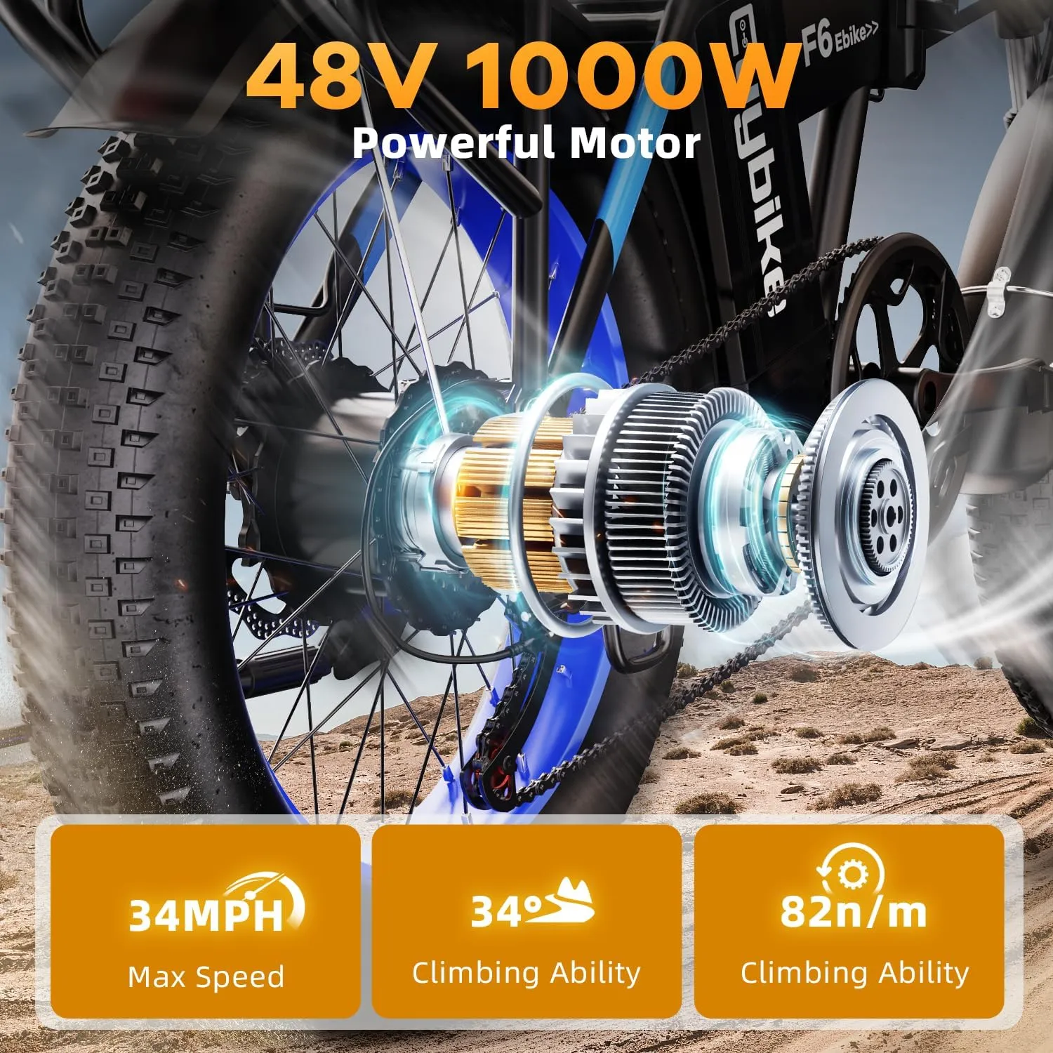 1000W Folding Electric Bike,48V 20AH Removable Battery E Bike,30 MPH,80 Miles Max Range Electric Bike for Adults,20" Fat Tire Foldable ebike,Adult Electric Bicycle for Commute Beach Snow