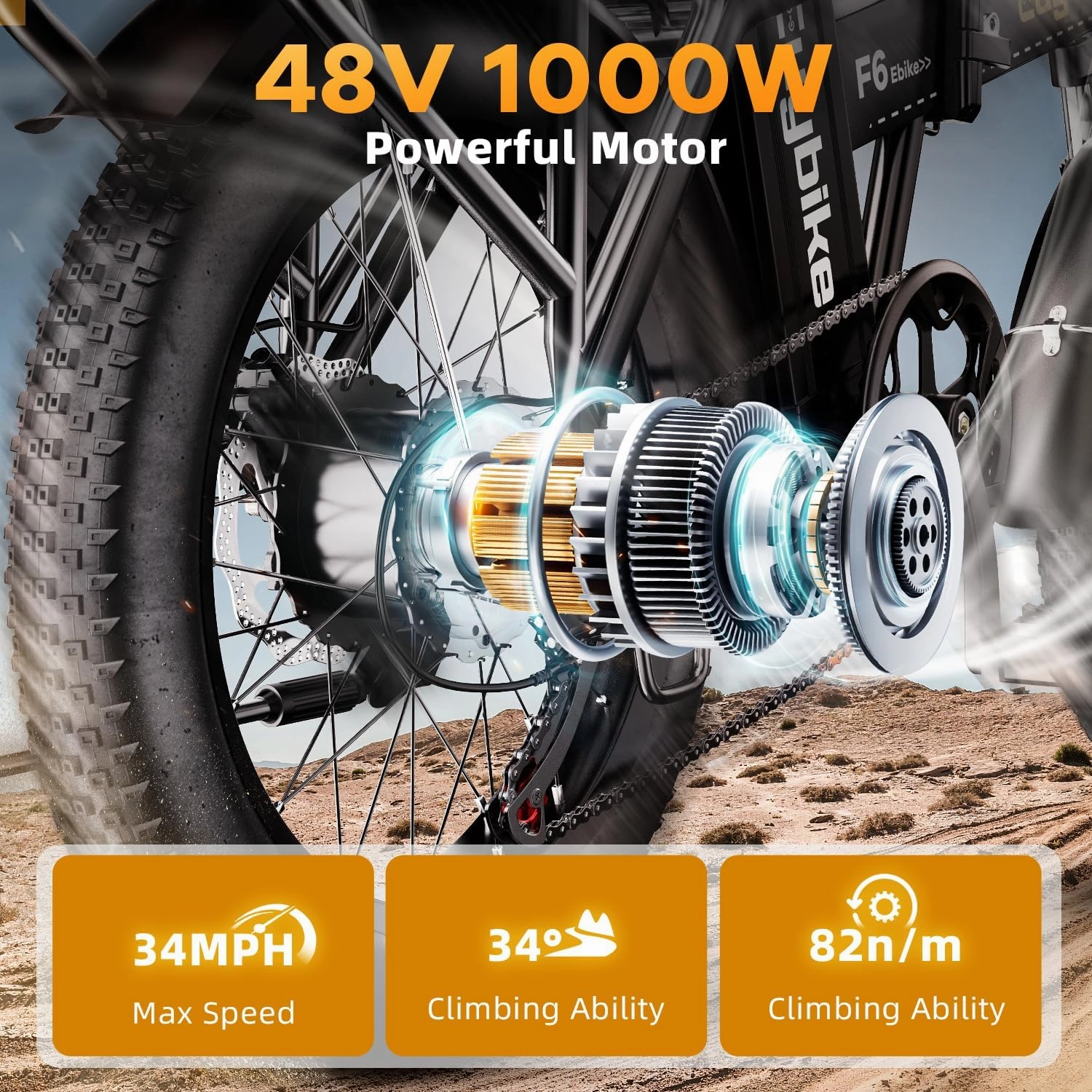 1000W Folding Electric Bike,48V 20AH Removable Battery E Bike,30 MPH,80 Miles Max Range Electric Bike for Adults,20" Fat Tire Foldable ebike,Adult Electric Bicycle for Commute Beach Snow