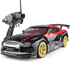 1/10 Large Model Remote Control Car, 2.4G Rechargeable RC Car, 4WD Off-Road RC Vehicle,Drift Racing Car, 70km/h High Speed RC Buggy,Adult Entry-Level RC Toy, with 2 Batteries