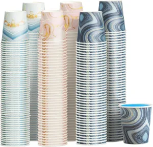1200 Pack 3 oz Bathroom Cups, Disposable Paper Cups, Small Mouthwash Cups for Bathroom, Thick and Sturdy Snack Cups for Daily Use (European-style 1200Count)