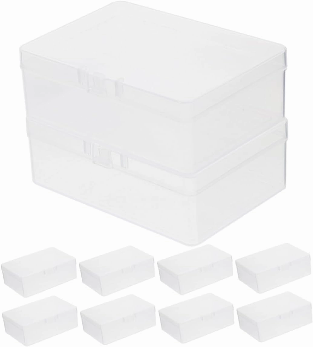 12pcs Clear Playing Card Storage Box Transparent Organizer for Game Cards Compact Stackable Design for and Daily Use