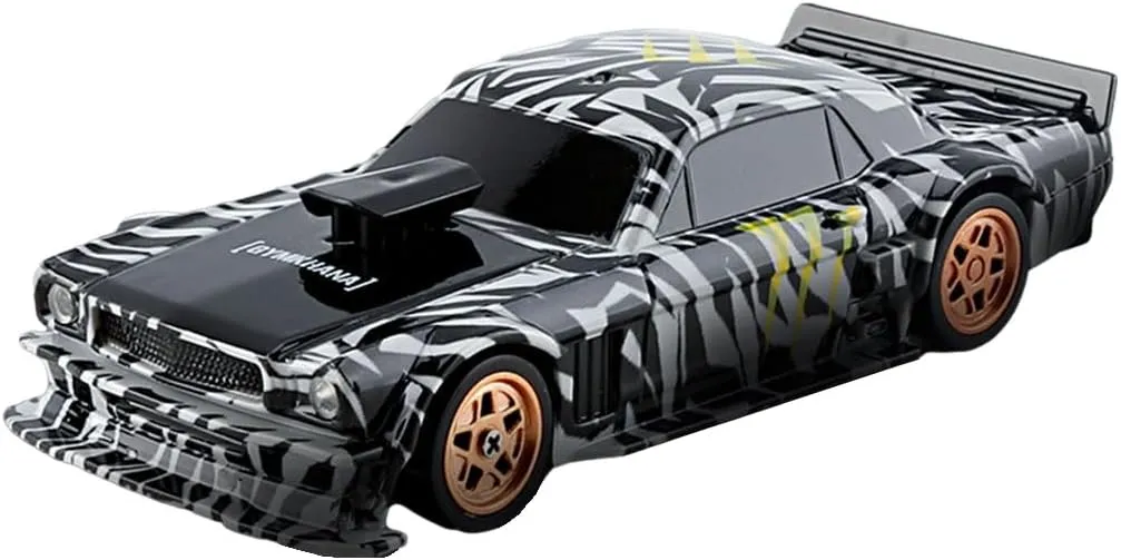 1/43 RC Drift Car with Gyro, Mini Electric Racing Drift Car Model, 2.4G, Full-Proportional, RTR, 4WD, LED Lights, 15km/h Max Speed for Adults and Teens