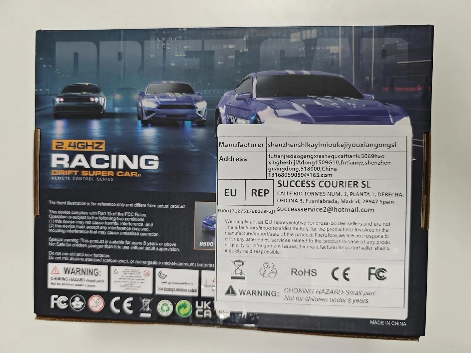 1:43 Scale Mini RC Drift Car with Gyro Full Proportional RTR 2.4Ghz Remote Control with RGB Lights and 2 Replaceable Body Shell(8501-Green)