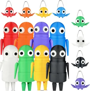 16PCS 3D Printed REPO Robot Character with Keychain REPO Posable Articulated Horror Game Collectible Model for Desktop Display - Gift for Fans Friends & Family