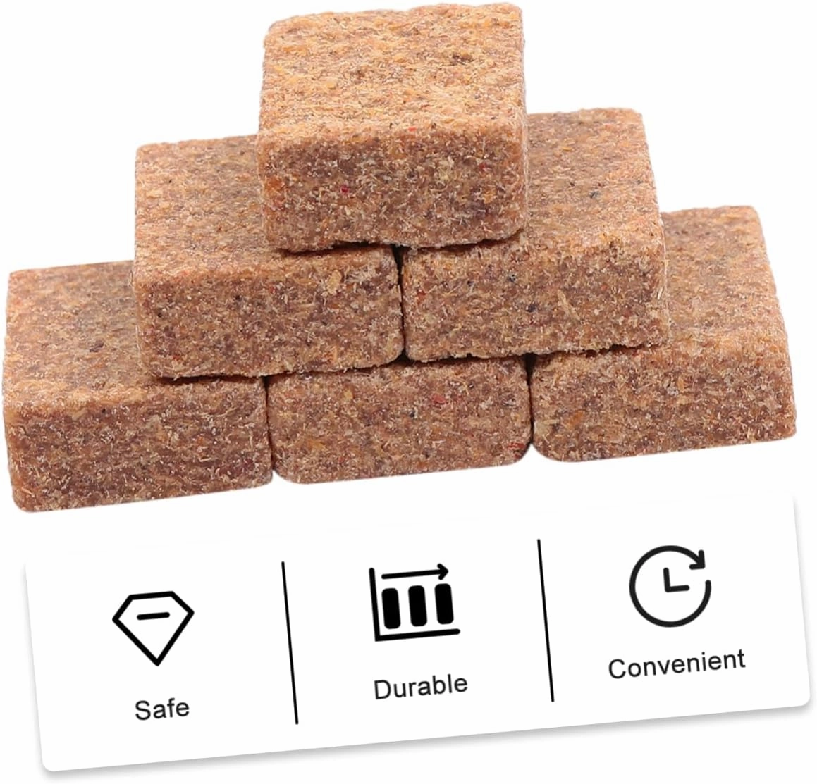 1set Outdoor Combustion Supporting Blocks for Easy Campfire Lighting Lightweight Secure Burning Blocks for Camping Bbqs and Outdoor Cooking 50pcs