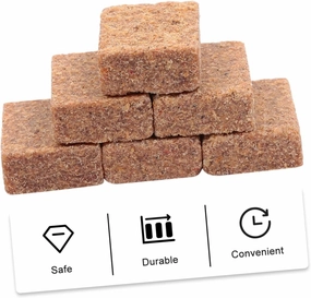 1set Outdoor Combustion Supporting Blocks for Easy Campfire Lighting Lightweight Secure Burning Blocks for Camping Bbqs and Outdoor Cooking 50pcs