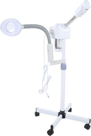 2 in 1 Facial Steamer,Aromatherapy Professional Facial Steamer with 5X Magnifying Lamp Salon Beauty Cleaning Care Equipment Humidifier Beauty Facial Clean Skin Care Tool