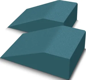 2 Pack Squat Wedge, Supportive Foot Wrist Exercise Wedge for Squat, Yoga, Pushup, Balance, Stretch, Strength, Pilates, Plank, Physical Therapy - EVA Riser Block for Men & Women