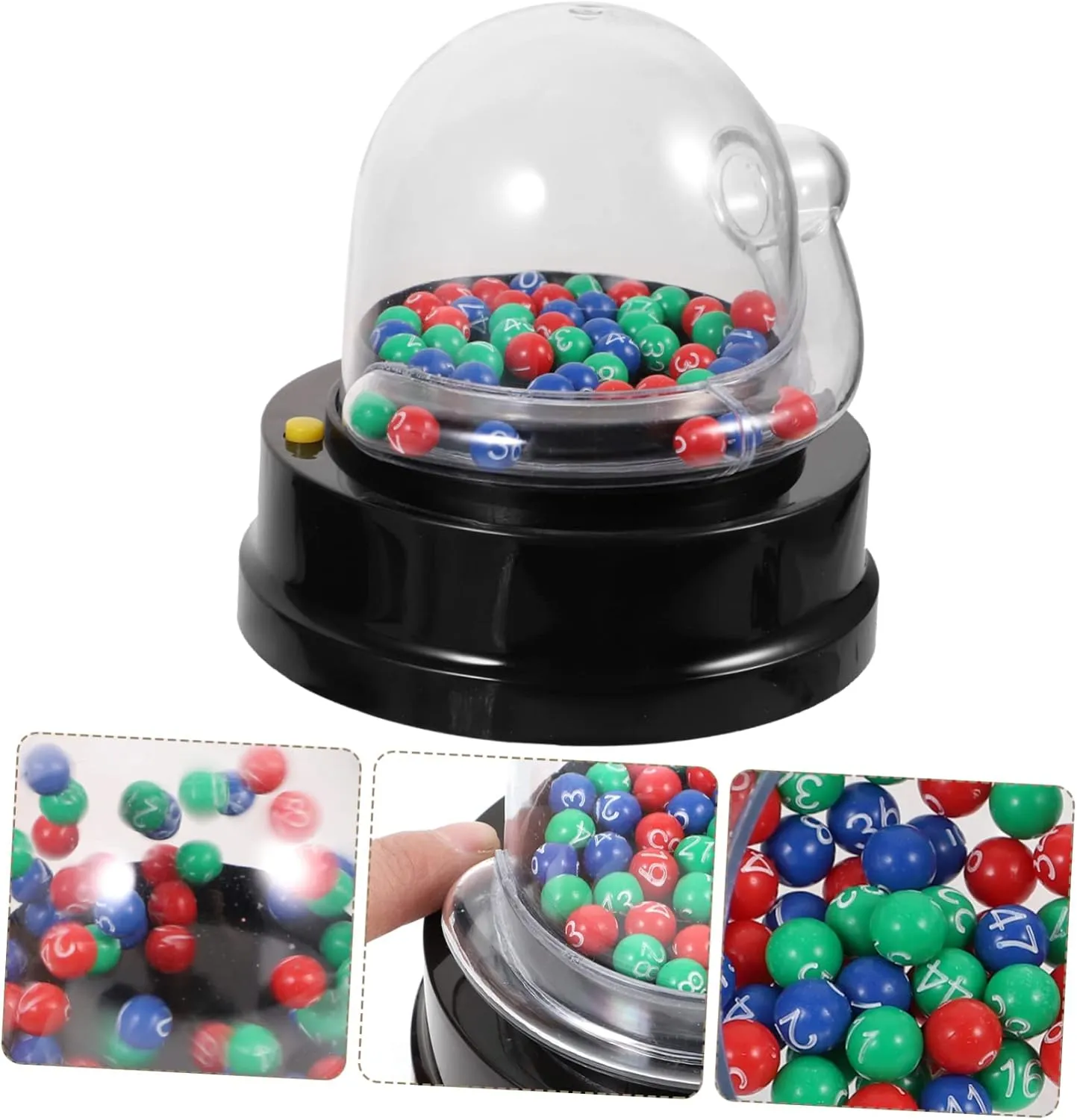 2 Sets Electric Machine Jackpot Machine Mini Lotto Games Machine Cage Game with Balls Bingo Tumbler with Balls Fortunate Picker Number Kids Bingo Portable Ball Machine Pp
