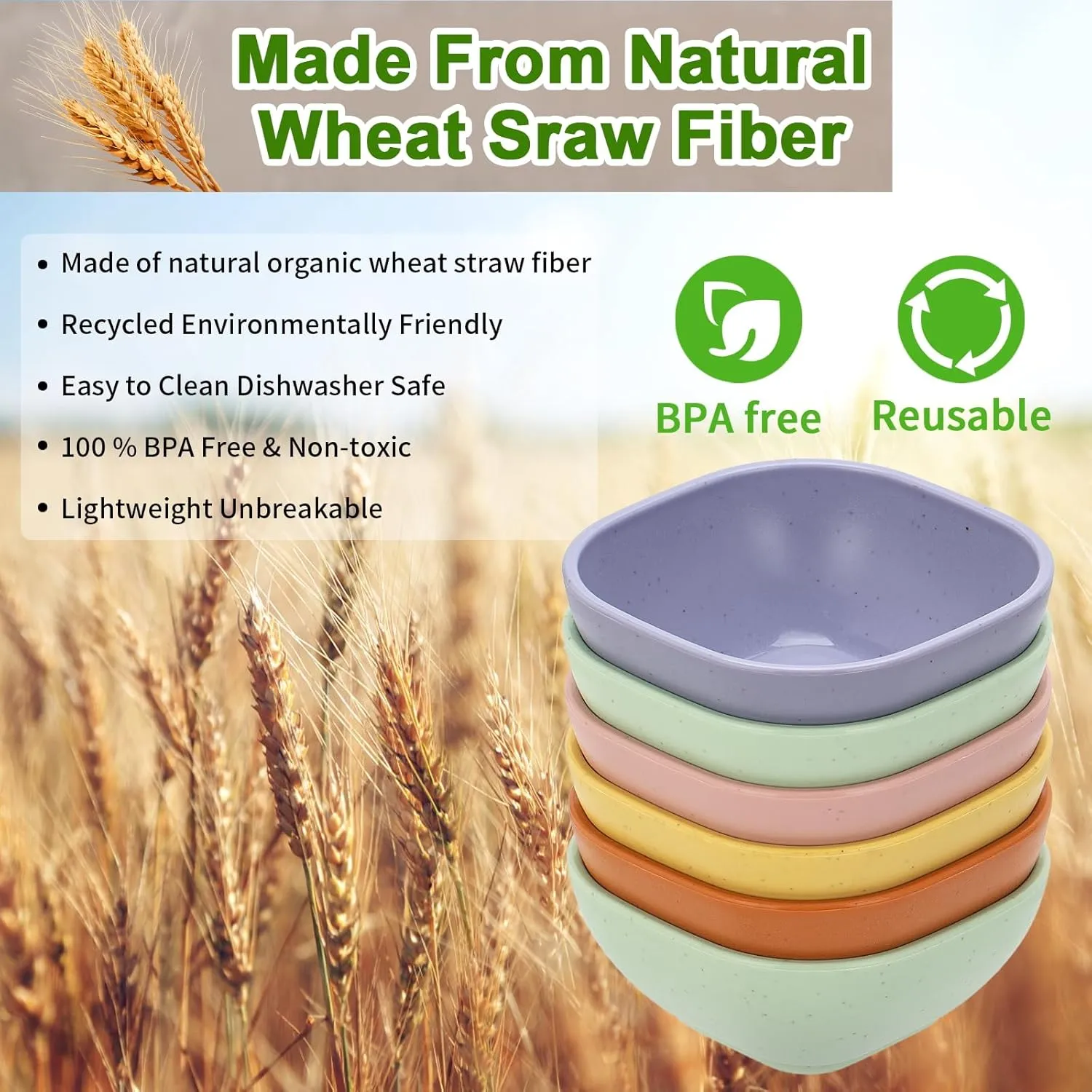 20 Pack Small Bowls, 4.5 OZ Wheat Straw Soy Sauce Dishes, Unbreakable Dessert Bowls,Dipping Sauce Cups, Mini Prep Bowls,Snacks, Sauce Ketchup, BBQ (soft colors)