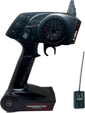 2.4G 3CH Remote Control Radio Transmitter with Receiver for 1/10 1/8 RC Car RC Boat
