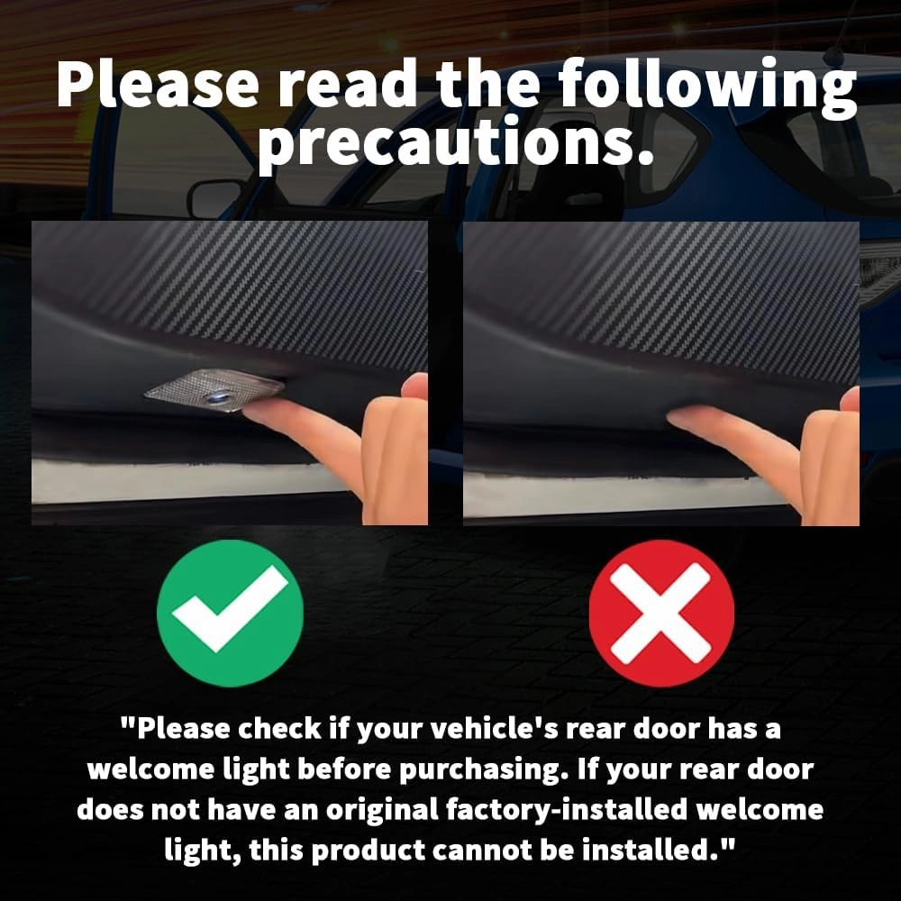 2 pcs Non-Fading LED Car Door Logo Lights Courtesy Projector Laser Welcome Light Ghost Shadow Forester Accessories Puddle lamp Compatible with Forester (Forester01)