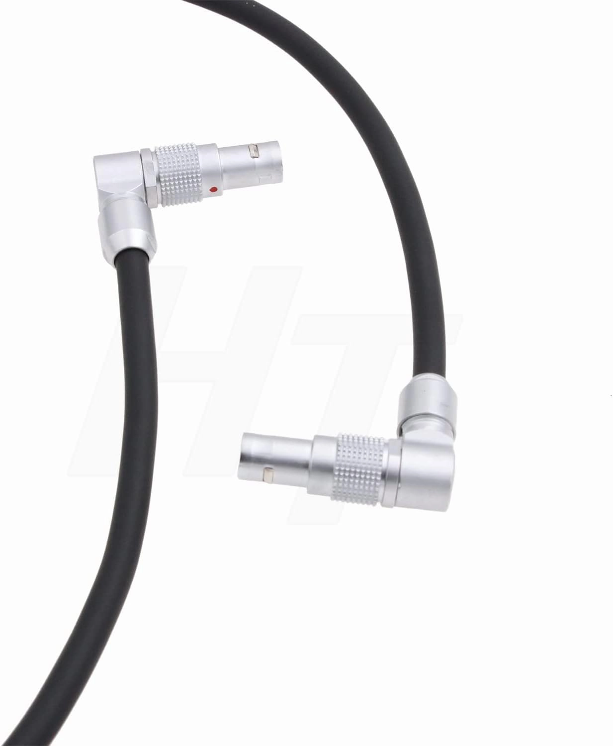 2 Pin Adjustable Right Angle 12V Power Cable for ARRI Alexa Camera to SmallHD Monitor Teradek Bolt Bond Preston MDR4 60cm