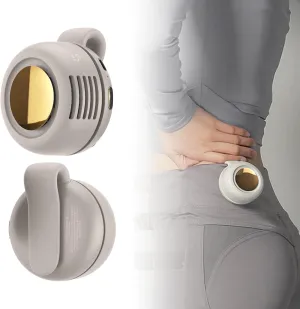 2pc Portable Bladeless Mini Fan Clip On, Portable Silent Mini Whirlwind Fan For Shirt Waist Neck, 3 Speeds Wearable Hands-Free Neck Fan, Suitable For Better Cooling Outdoor Camping Travel (White)