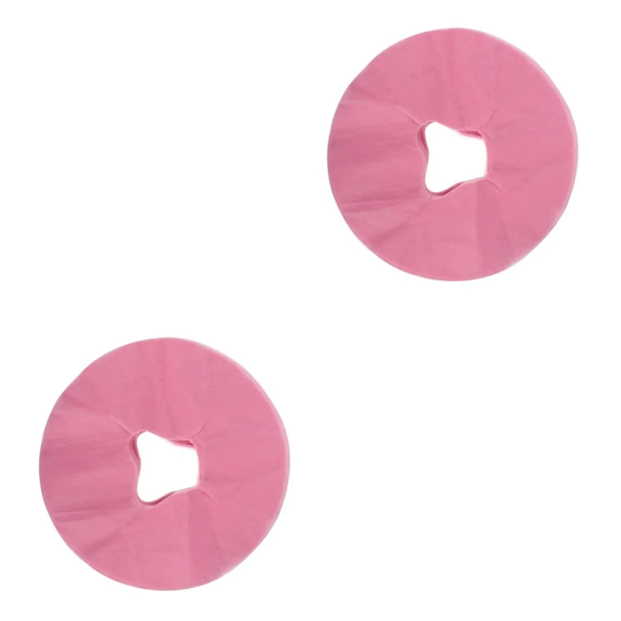 2sets Disposable Massage Face Pads Cotton Facial Bed Wrinkle Massage Pad 50pcs*2