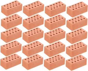 30pcs Miniature Bricks for Landscaping Dollhouse Flooring Architectural Simulation Tiny Fake Bricks for Creative Building Crafts Fun Family Activities