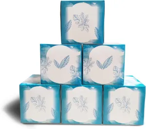 3Ply 60 Tissues Per Cube Box Facial Tissue SPurePaper 6 Box 360 Tissues Total