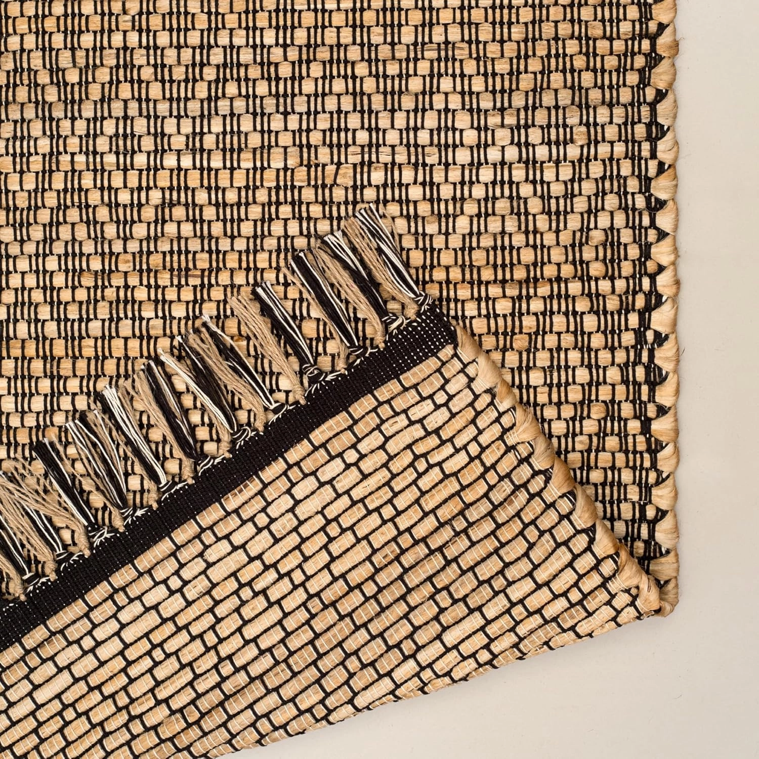 3x5 ft Jute Natural Area Rug, 100% Hand Woven Rug for Indoor Front Entrance Kitchen, bedrooms & Bathrooms, Low-Pile Floor Carpet, Premium Quality Home Decor