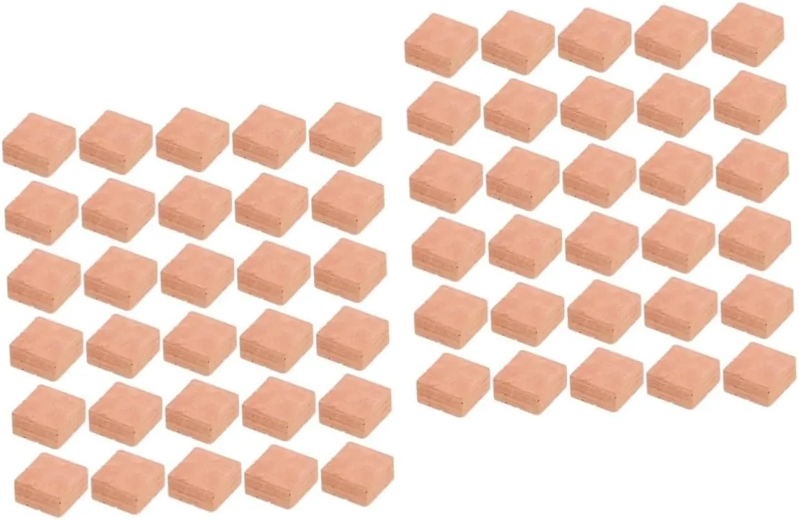 4sets Miniature Bricks Square Shape Faux Model for DIY Micro Landscaping for Creative Crafts and Architectural Projects Present for Friends 40pcs*4