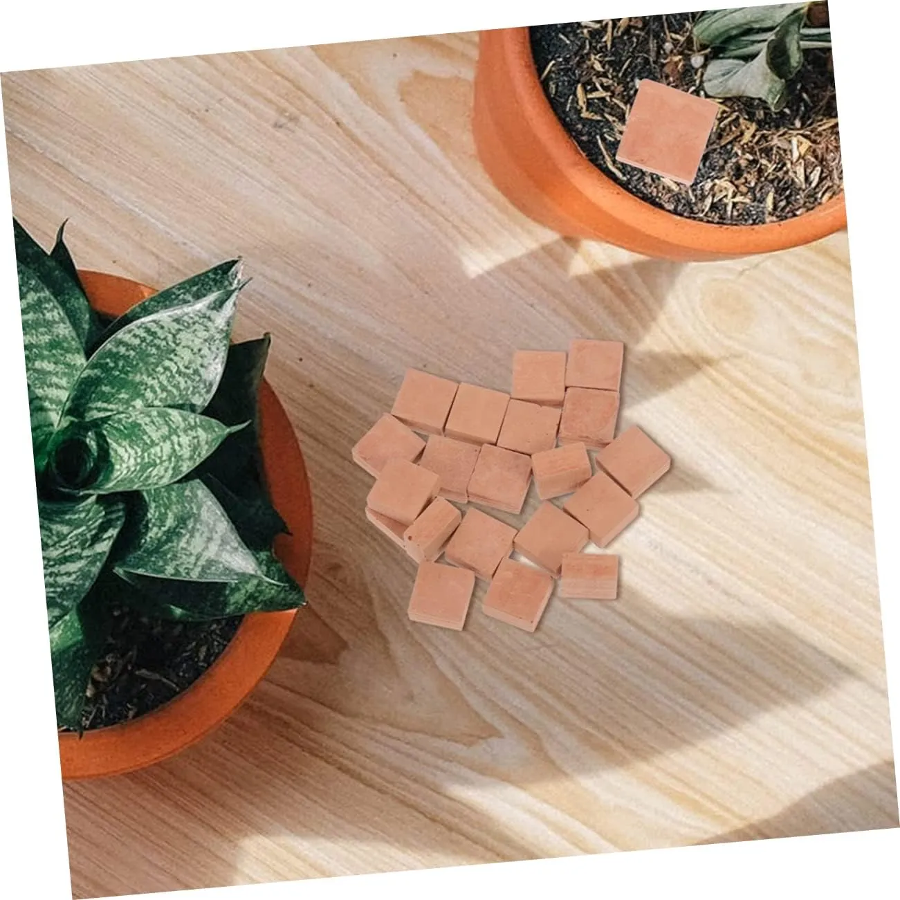 4sets Miniature Bricks Square Shape Faux Model for DIY Micro Landscaping for Creative Crafts and Architectural Projects Present for Friends 40pcs*4