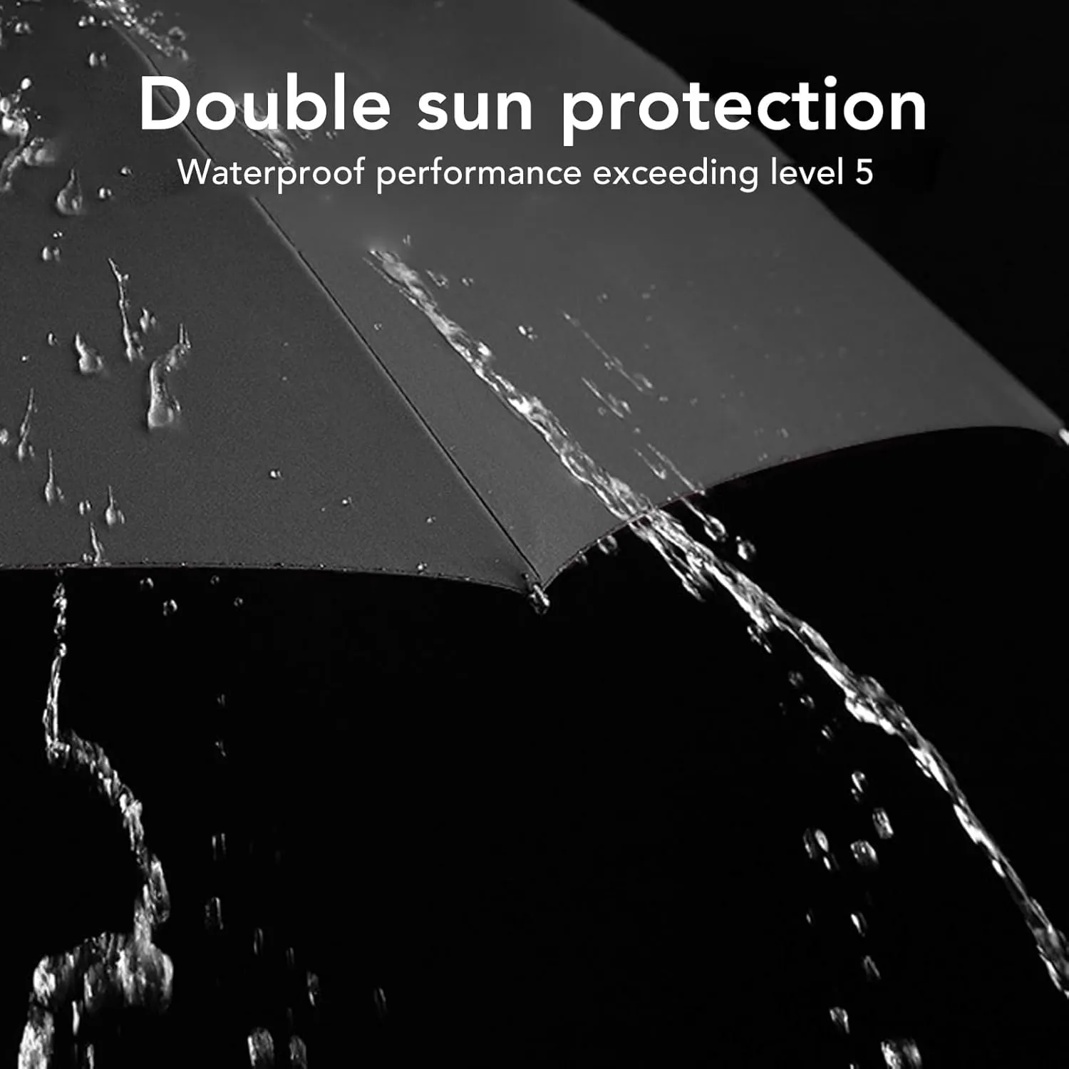 51.2in Inch Windproof Canopy Golf Umbrella Golf Umbrella for Travel Rain Wind Men and Women Small Portable