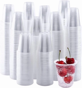 5oz Disposable Plastic Cups 500 Pack - Small Drinking & Sample Cups, Bulk Multi-Use Tumblers for Beverages, Mini Desserts, Home, School, Parties, or Commercial Use