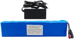 60V 38Ah Ebike Battery Pack - 16S2P Lithium-Ion Portable Battery for Electric Bicycle & Scooter, Includes Charger, BMS, DC/XT60/T Plug