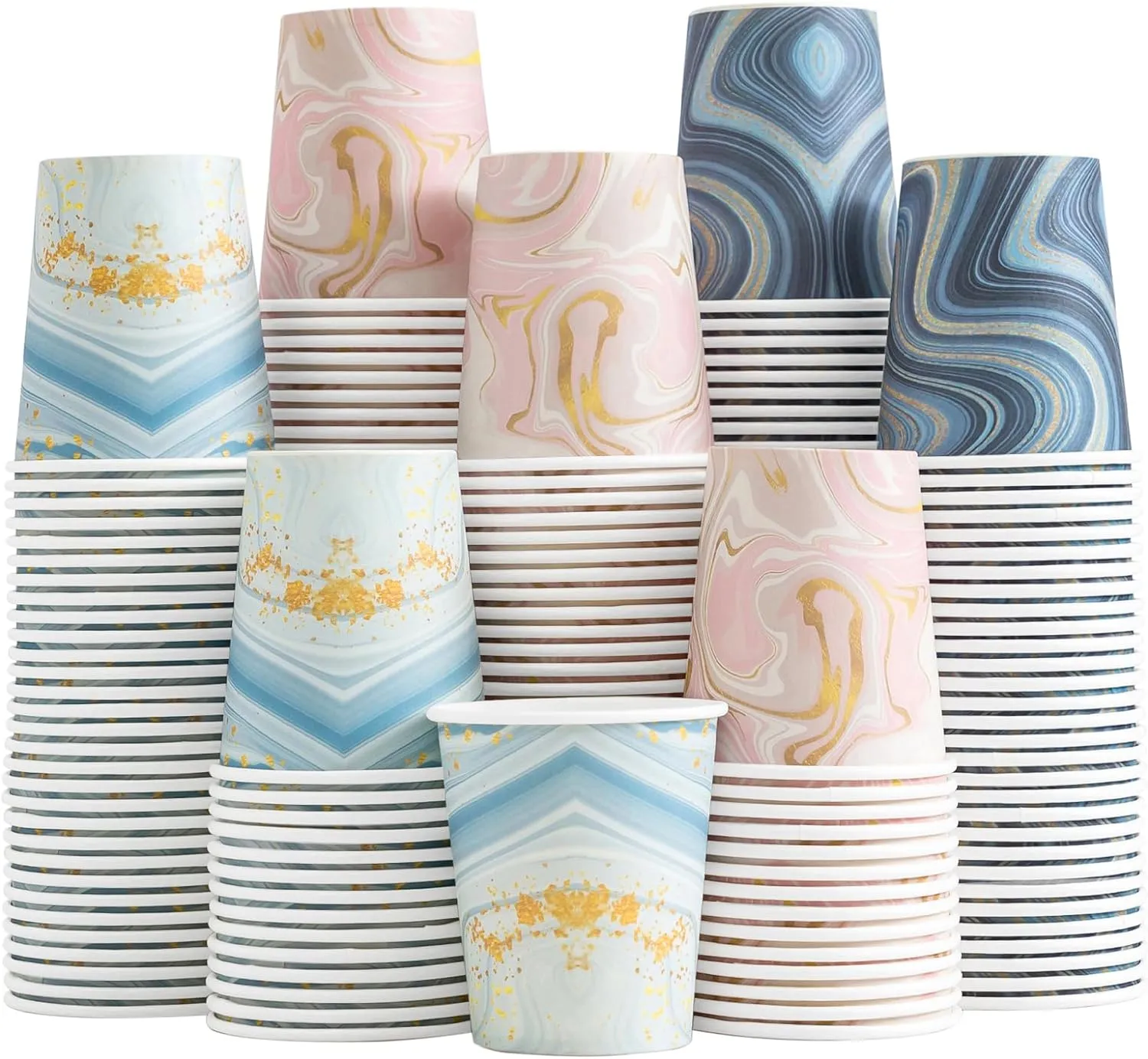 800 Pack 5 oz Paper Cups, Disposable Bathroom Cups, Small Mouthwash Cups, Mini Paper Cups for Bathroom (European-style 800Count)