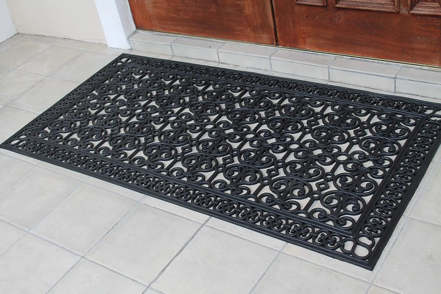 A1HC Extra Large Floor Mat, Natural Rubber, 36”x72”, Ideal for entryway, Scrapes Shoes Clean of Dirt & Grime, Heavy Duty Door mat for Indoor Outdoor, Front Door Mat for Entry, Patio, Busy Areas