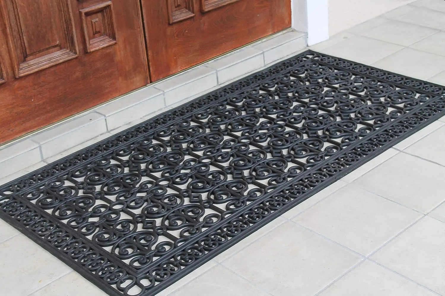 A1HC Extra Large Floor Mat, Natural Rubber, 36”x72”, Ideal for entryway, Scrapes Shoes Clean of Dirt & Grime, Heavy Duty Door mat for Indoor Outdoor, Front Door Mat for Entry, Patio, Busy Areas