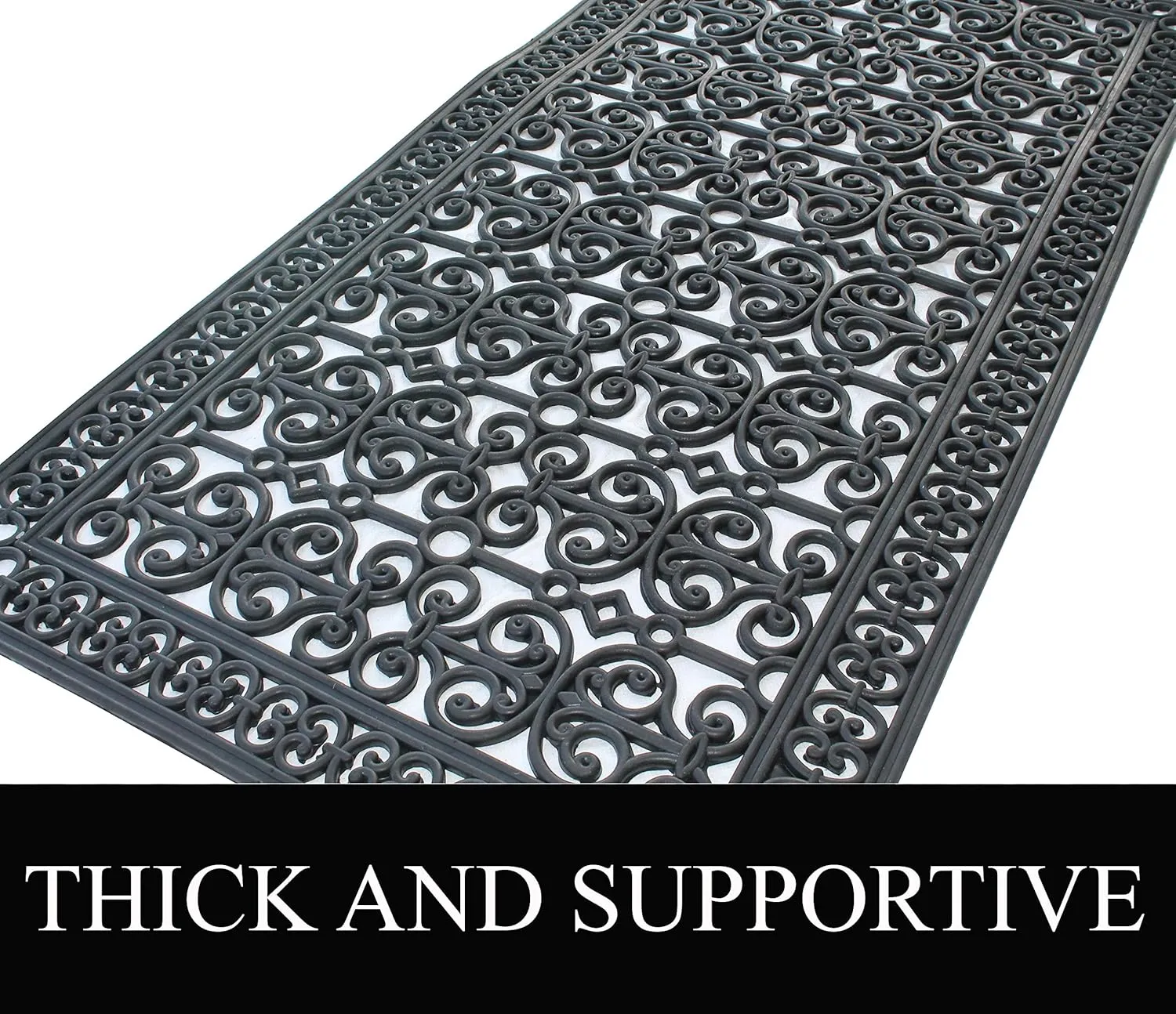 A1HC Extra Large Floor Mat, Natural Rubber, 36”x72”, Ideal for entryway, Scrapes Shoes Clean of Dirt & Grime, Heavy Duty Door mat for Indoor Outdoor, Front Door Mat for Entry, Patio, Busy Areas