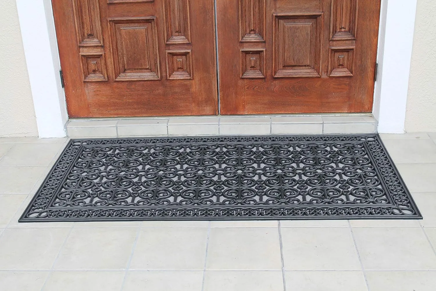A1HC Extra Large Floor Mat, Natural Rubber, 36”x72”, Ideal for entryway, Scrapes Shoes Clean of Dirt & Grime, Heavy Duty Door mat for Indoor Outdoor, Front Door Mat for Entry, Patio, Busy Areas