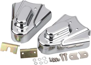 ABS Rear Axle Swingarm Covers Compatible With Harley Softail Heritage Springer Night Train Fatboy Standard Custom 1986-2007 Chrome