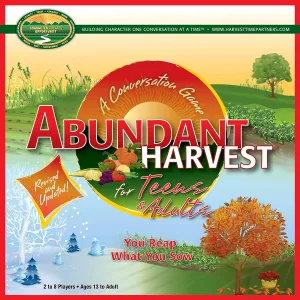 Abundant Harvest Board Game for Teens & Adults – Fun Social & Communication Skills Games for Family Night, Therapy, School & Couples - Character Building & Deep Conversation, 2-8 Players, Ages 13 