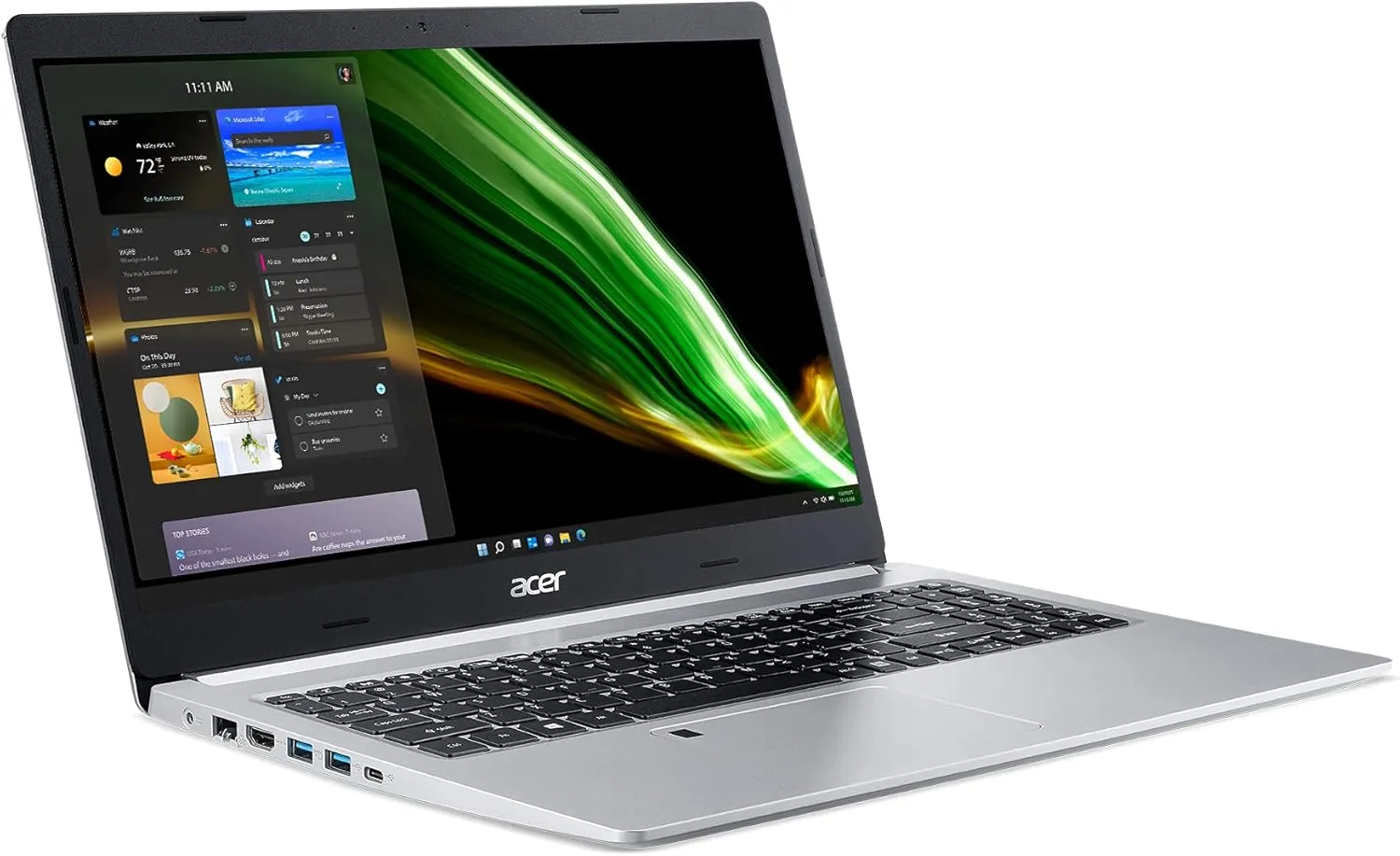 Acer Aspire 5 A515-46-R3UB | 15.6" Full HD IPS Display | AMD Ryzen 3 3350U Quad-Core Mobile Processor | 4GB DDR4 | 128GB NVMe SSD | WiFi 6 | Backlit KB | FPR | Amazon Alexa | Windows 11 Home in S mode