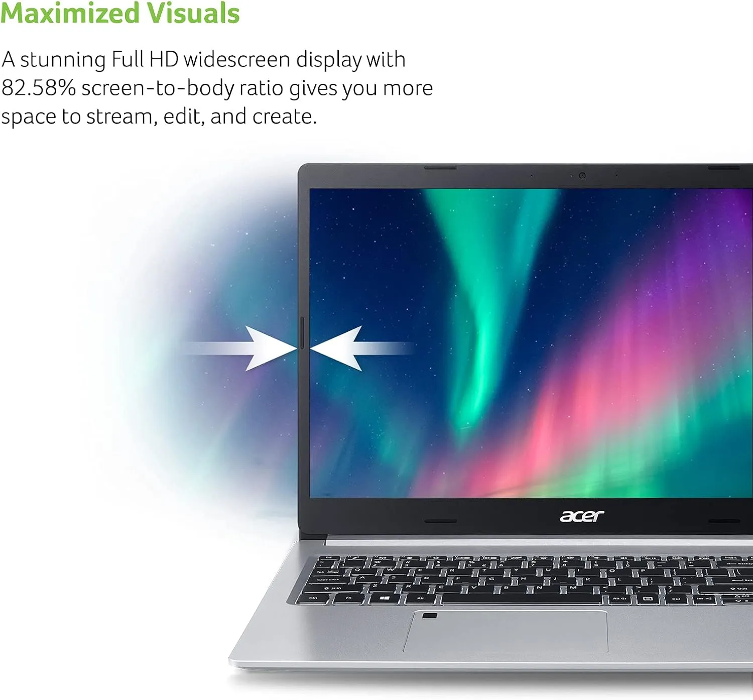 Acer Aspire 5 A515-46-R3UB | 15.6" Full HD IPS Display | AMD Ryzen 3 3350U Quad-Core Mobile Processor | 4GB DDR4 | 128GB NVMe SSD | WiFi 6 | Backlit KB | FPR | Amazon Alexa | Windows 11 Home in S mode