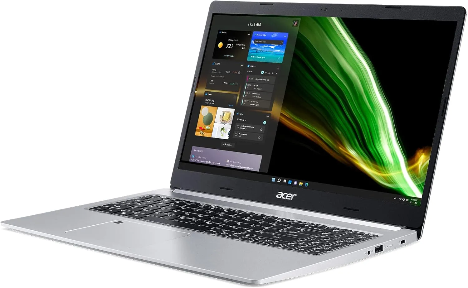 Acer Aspire 5 A515-46-R3UB | 15.6" Full HD IPS Display | AMD Ryzen 3 3350U Quad-Core Mobile Processor | 4GB DDR4 | 128GB NVMe SSD | WiFi 6 | Backlit KB | FPR | Amazon Alexa | Windows 11 Home in S mode