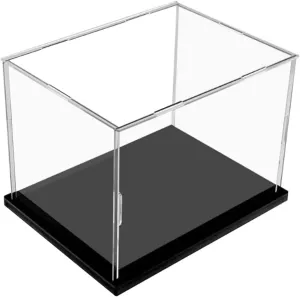 Acrylic Display Case, Model Display Shelf, Stackable Shoe Organizer, Clear Showcase for Display Car Model Toys, Dust Proof Protection(20x30x20cm)