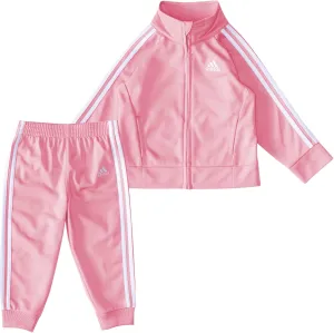 adidas Girls' Zip Front Classic Tricot Jacket and Joggers Set