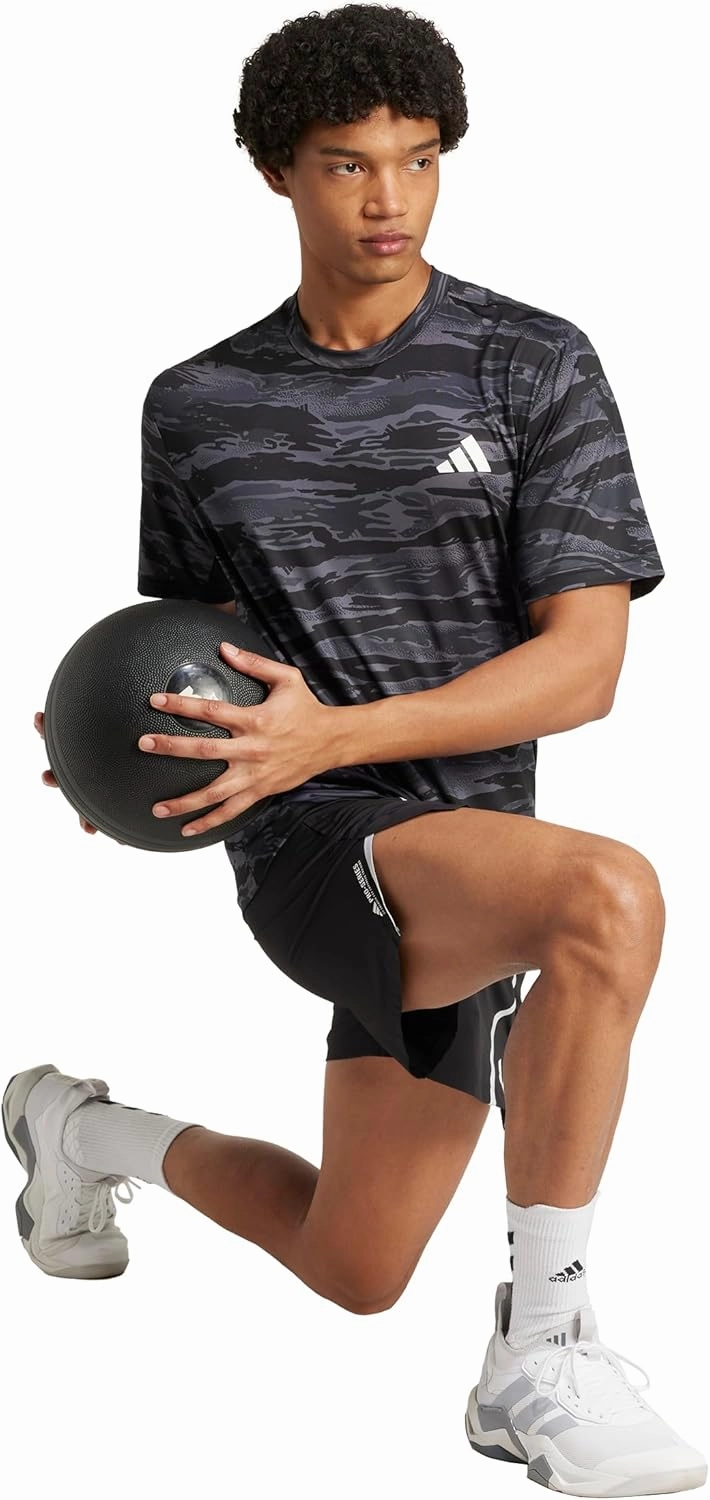 adidas Men's Train Essentials Camouflage All Over Printed T-Shirt