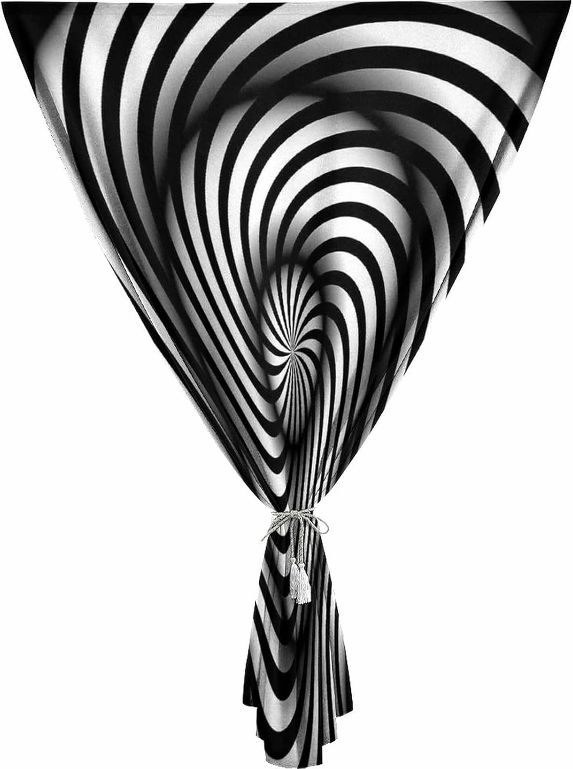 Adjustable Blackout Shades, Spires Decor Portable Blackout Curtain, Minimalist Hypnotic Swirl Geometric Print Living Room Bedroom Window Drapes,59W x72L Inches, for Bathroom Living Room Bedroom