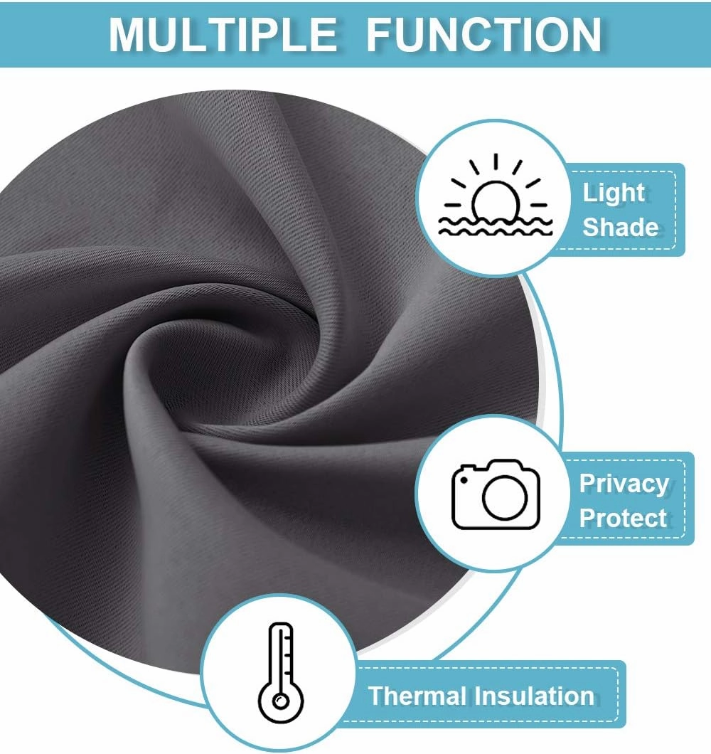 Adjustable Blackout Shades, Spires Decor Portable Blackout Curtain, Minimalist Hypnotic Swirl Geometric Print Living Room Bedroom Window Drapes,59W x72L Inches, for Bathroom Living Room Bedroom