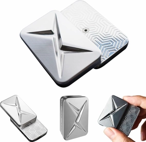 Adult Fidget Slider Push Slider Toy Office Stress Relief ADHD Autism Sensory EDC Brick Blocks Silver Fidget Toy