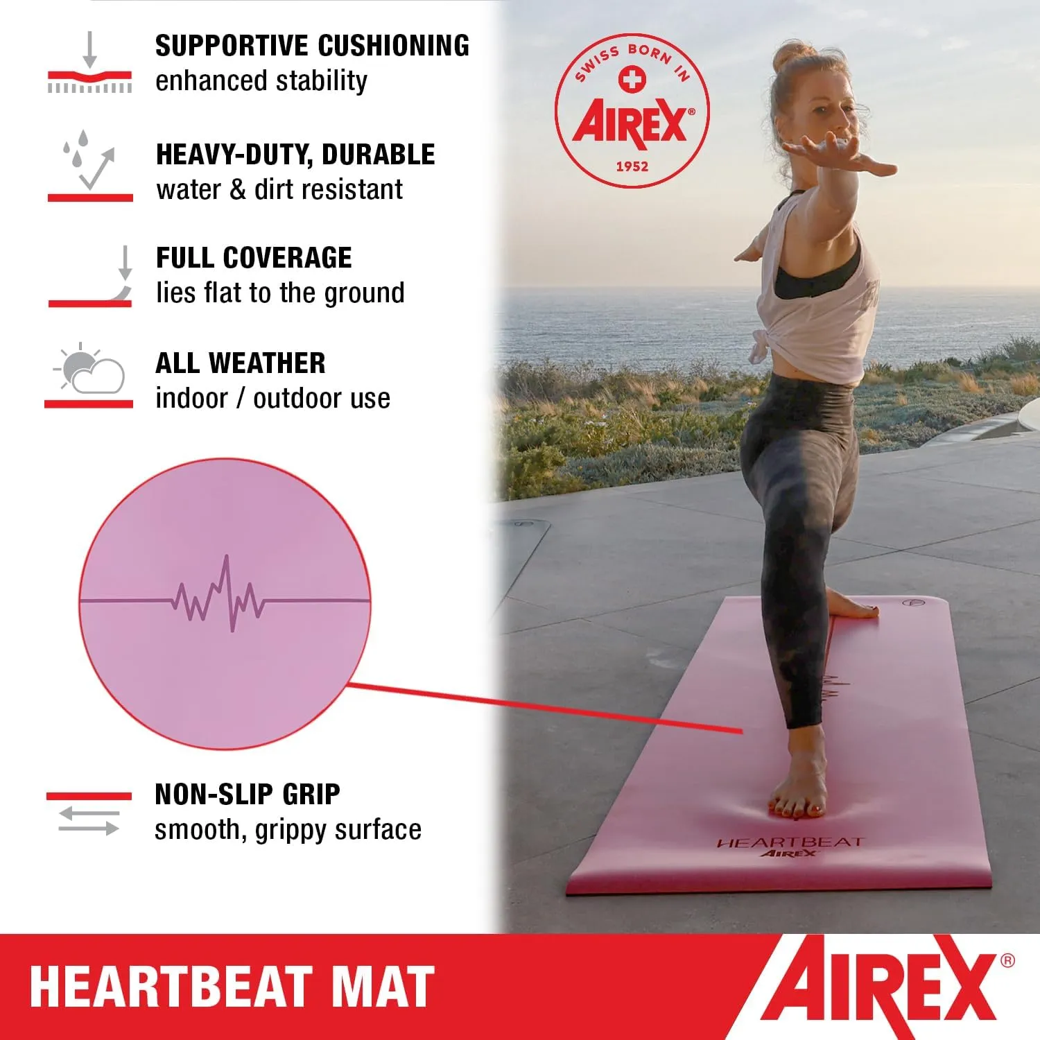 Airex Exercise Mat, Heartbeat